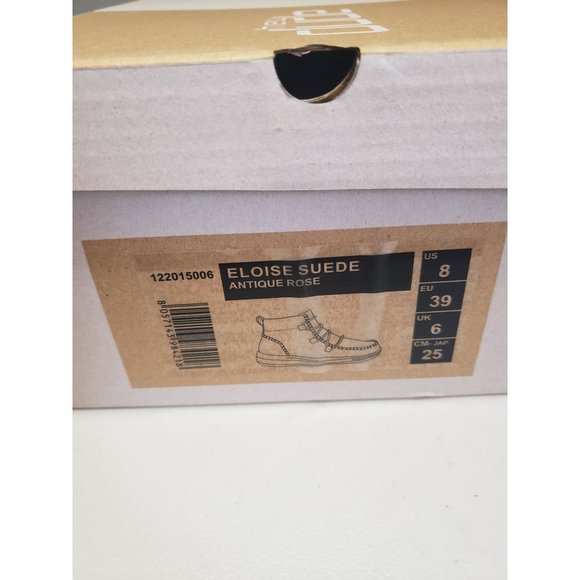 Hey Dude Eloise Suede Bootie Antique Rose Women's Size 8. Brand New In Box. - Picture 6 of 7